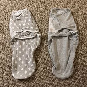 Aden + Anais Baby Swaddle Wrap Bundle of 2 Zip Bottom 0–3 Months Cotton Unisex